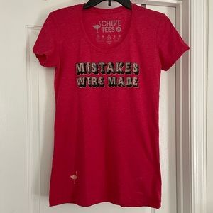 NWOT The Chive “Mistakes Were Made” womens tee